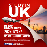 Study In Uk Instagram Post template