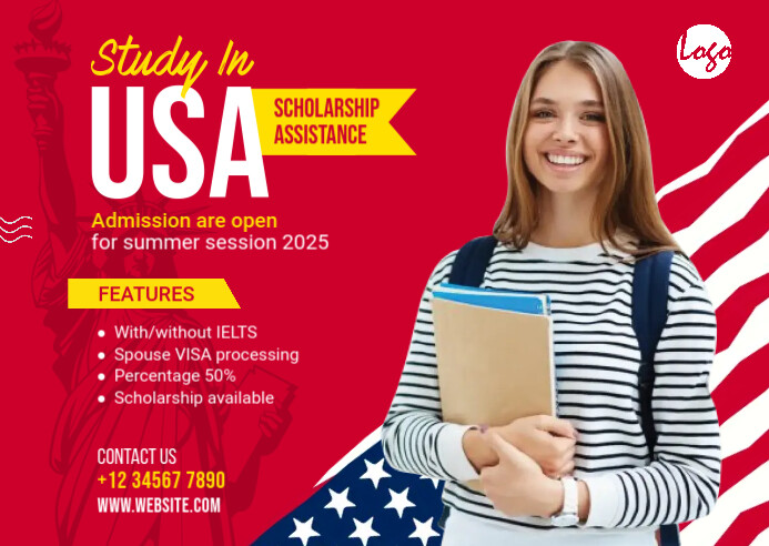 Study in USA Template | PosterMyWall