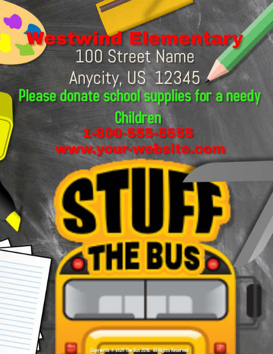 White Bus Writing School Bus Writing Template