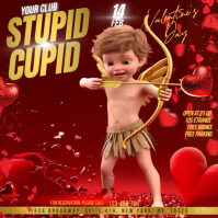 Stupid Cupid Valentine's Day Instagram Post template
