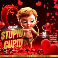 Stupid Cupid Valentine's Day Instagram Post template