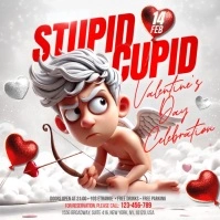 Stupid Cupid Valentine's Day Instagram Post template