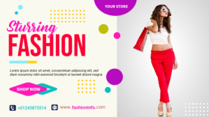 Weiß Fashion Promotion Facebook Cover Video Template
