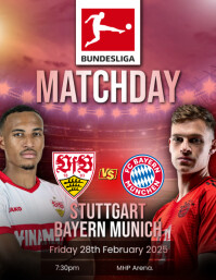 Rosa football match Flyer Template