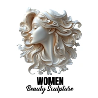 Style award show face sculpture logo Logotyp template