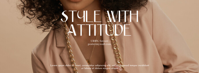 style with attitude facebook cover photo template