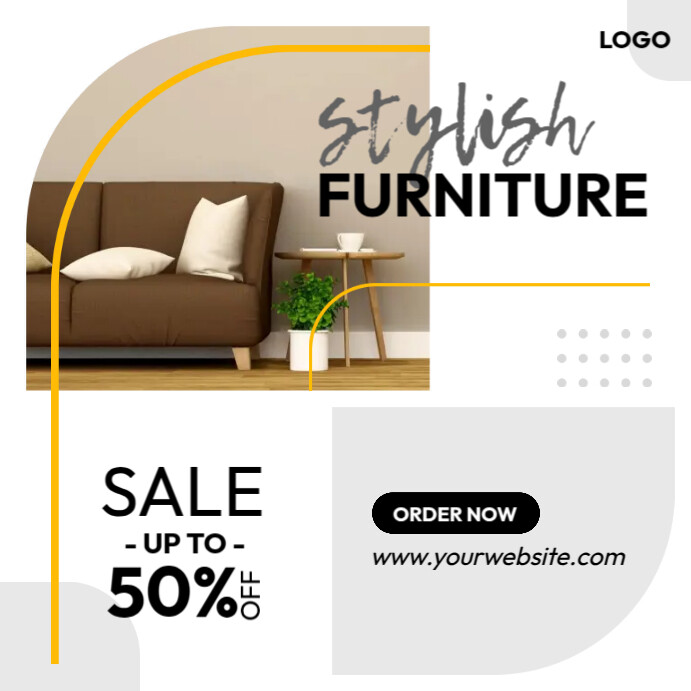 Stylish Furniture Sale Ads Template PosterMyWall