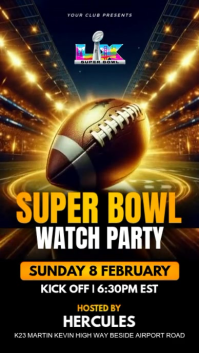 Stylish VIP super bowl game celebration template  (1) Instagram Story