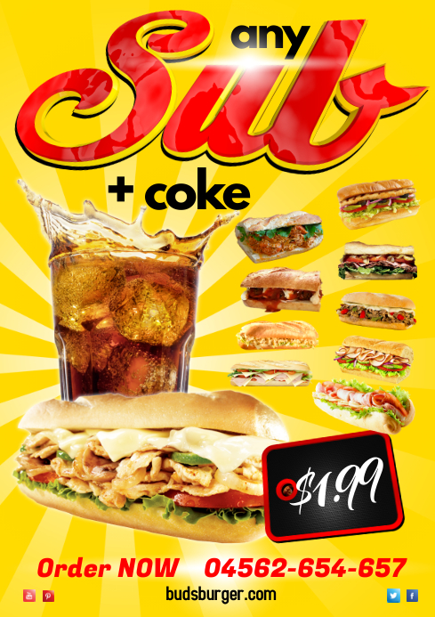 Sub Menu Flyer Template | PosterMyWall