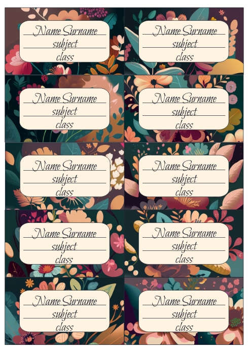 subject labels for notebooks printable Template PosterMyWall subject labels for notebooks printable Template PosterMyWall