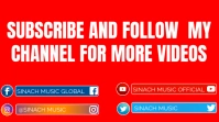 Subscribe And Follow Me Digital Display (16:9) template