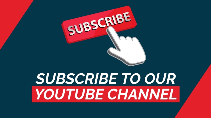 Subscribe Button for YouTube channel template | PosterMyWall