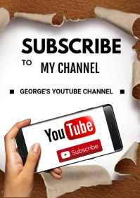 subscribe flyer A3 template