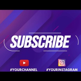 Subscribe invitation video animation Instagram Post template