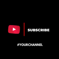Subscribe invitation video animation youtube Post Instagram template