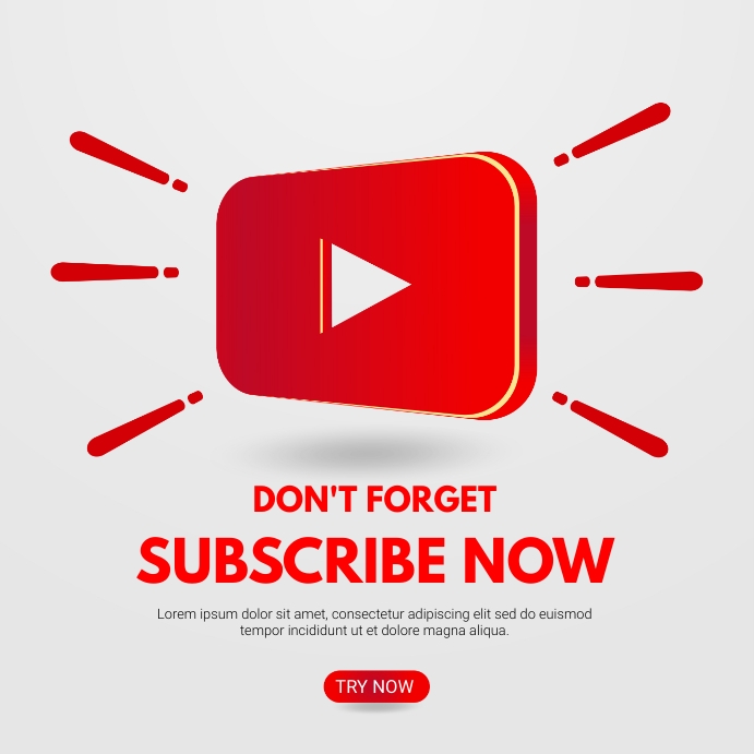 Copy of SUBSCRIBE TO MY CHANNEL | PosterMyWall