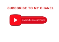 subscribe to my channel Template Postkarte