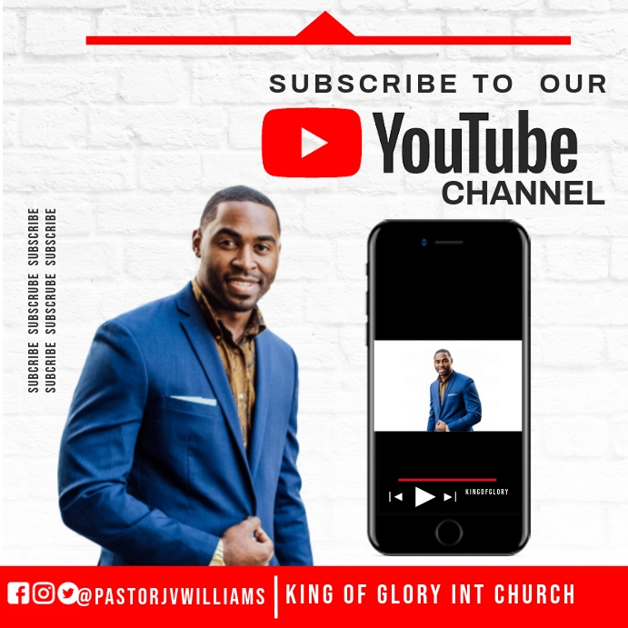 SUBSCRIBE YOU TUBE FLYER Pos Instagram template