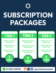 subscription packages Template | PosterMyWall