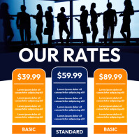 subscription pricing tiers Instagram Post template