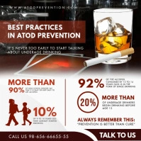 Substance Abuse Statistics Social Media Post Instagram-Beitrag template