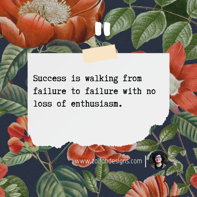 Success Instagram post quote template