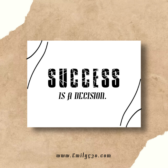 Success quotes Instagram Post template