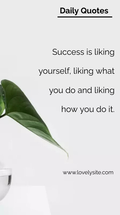 Success Quotes Instagram Story template