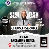Church Inauguration Design Blue Church Inauguration Instagram Post Template | PosterMyWall
