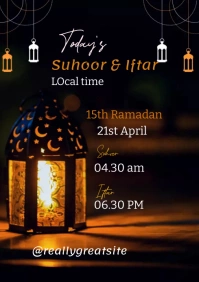 suhoor & iftar templete A2 template
