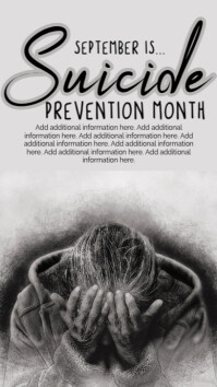 Wit Suicide Prevention Month Pantalla Digital Template