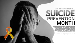 Branco Suicide Prevention Awareness งานแสดงผลงานแบบดิจิทัล Template