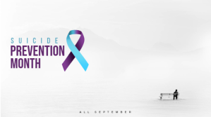 Bianco Suicide Prevention Awareness Display digitale Template