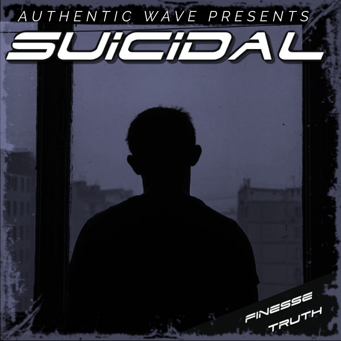 SUICIDAL Album cover template