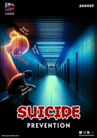Suicide Awareness A4 template