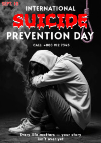 Suicide Prevention Ads A4 template