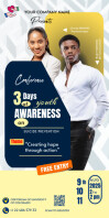 Suicide prevention awareness banner Roll-up-Banner 3 x 6 Zoll template