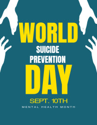suicide prevention day Flyer (US Letter) template