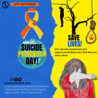 suicide prevention day Instagram-opslag template
