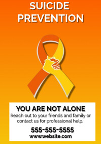 Suicide Prevention A4 template