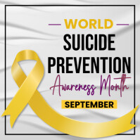 Suicide Prevention Month Flyer Instagram Post template