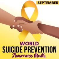 Suicide Prevention Month Flyer Instagram Post template