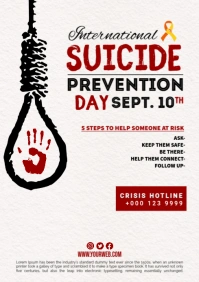 Suicide Prevention Poster A4 template