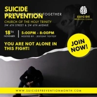 Suicide Prevention Seminar Social Media Post Carré (1:1) template