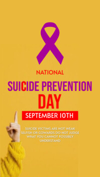 suicide prevention template flyer Facebook Story