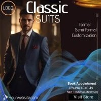 Suiting Business,Fashion,Style,Model Instagram Post template
