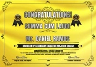Summa Cum Laude Certification A4 template