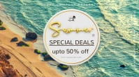 summer, retail, event, party งานนำเสนอ Presentation (16:9) template