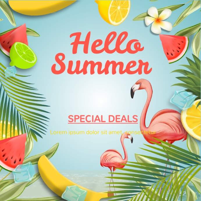 summer,retail,event Instagram-bericht template