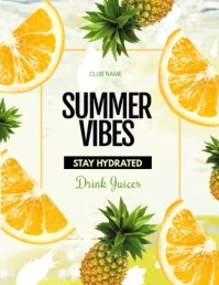 summer ,beach party Flyer (US-Letter) template